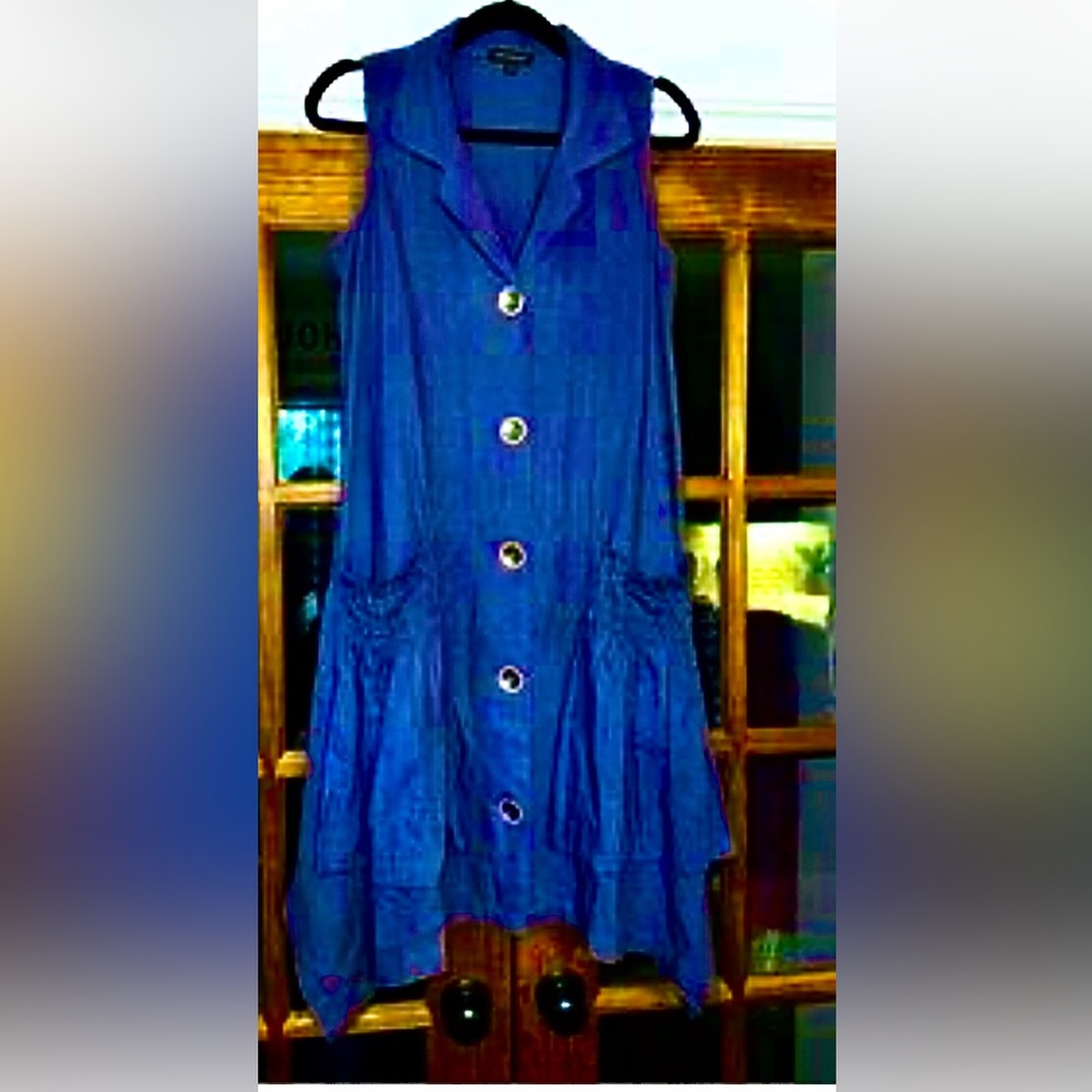 New For Cynthia Navy Blue Midi Dress - Picture 4 of 15